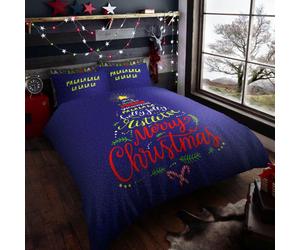Christmas Duvet Cover Set Matching Pillow cases Soft & Warm Reversible Bedding