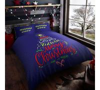 Christmas Duvet Cover Set Reversible Xmas Bedding Pillowcase Single Double King