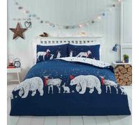 Christmas Duvet Cover Sets Bedding Bed Set Xmas Santa Festive Winter Bed Linen