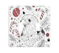 Christmas Eagle Bird Decorative Light Switch Cover Wall Plate 2 Gang Double Toggle, Funny Xmas Cartoon Electrical Faceplate for Kitchen Bathroom, Winter Switchcover Decor