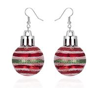Christmas Earring Women Earring Popular Jewelry Christmas Day Families Gifts Green Red Light Bulb Dangle