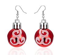 Christmas Earring Women Earring Popular Jewelry Christmas Day Families Gifts Green Red Strip Light Bulb Dangle Balls Earrings For Women