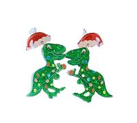 Christmas Earrings Christmas Tree Decoration Hat Dinosaur Cactus Earrings Ladies Girls Holiday Jewelry