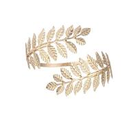 Christmas Earrings Clip with Santa 2PCS Upper Arm Cuff Bracelets Bangle Silver Gold Adjustable Armband Armlets Greek Style Arm Cuff Jewelry