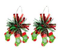 Christmas Earrings Colorful Firework Hoop Earrings Christmas Tree Gingerbread Earrings for Women Xmas Festive Holiday Party Jewelry, 0, Metal, No Gemstone