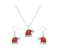 Christmas Earrings for Women,Christmas Tree Earrings Snowflake Santa Claus Tassel Earrings Red Crystal Bell Bow Earring Christmas Sock Hat Drop Earrings Cute Christmas Jewelry Accessories, L, Metal