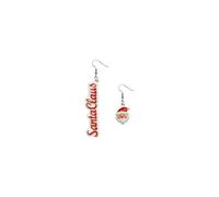 Christmas Earrings for Women Christmas Tree Gift Santa Claus Deer Gingerbread Drop Dangle Earrings Cute Fun Xmas Statement Charms Earrings, Acrylic, No Gemstone