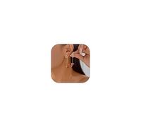 Christmas Earrings for Women Dangle Tassel Bell Sleigh Reindeer Santa Claus Tree Stud Holiday Stocking Stuffers Gifts, L, Zinc, No Gemstone