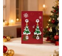 Christmas Earrings for Women Holiday, Cute Christmas Tree Bell Snowflake Bow Snowman Bow Stud Earrings, Winter Holiday Jewelry Xmas Gifts Stocking Stuffers for Her