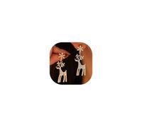 Christmas Earrings for Women Holiday Jingle Bell Tree Snowflake Christmas Tree Reindeer Drop Dangle Earring Christmas Accessories Decoration for women, Metal, No Gemstone