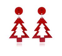 Christmas Earrings for Women Red and Green Sparkle Christmas Tree Sweater Elk Circular Disc Dangle Stud Earrings Dangling Xmas Jewelry for Women, L, Acrylic, No Gemstone