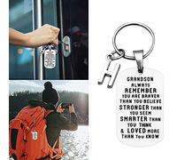 Christmas Earrings for Women To You Letters Never 26 Forget Keychain Christmas Grandson Ornaments I My Keychains