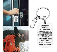 Christmas Earrings for Women To You Letters Never 26 Forget Keychain Christmas Grandson Ornaments I My Keychains