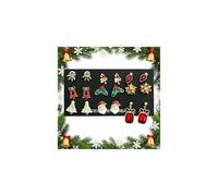 Christmas Earrings for Women Xmas Holiday Stud Earrings Bow Tree Snowflake Bell Snowman Reindeer Light Earrings Bulk Cute Christmas Party Jewelry Gifts, No Gemstone