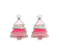 Christmas Earrings Gifts for Women 2024 Stocking Stuffers Christmas Jewelry Christmas Gifts Trending Holiday Earrings Bow Christmas Tree Snowflake Earrings Christmas Earrings for Women Dangling, Metal