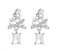 Christmas Earrings Gifts for Women,Xmas Holiday Dangle Earrings Christmas Stud Tree Earring,Xmas Tree Dangle Hoop Earring,Women Holiday Party Gift