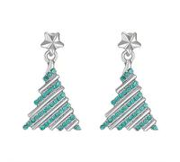 Christmas Earrings Gifts for Women,Xmas Holiday Dangle Earrings Christmas Stud Tree Earring,Xmas Tree Dangle Hoop Earring,Women Holiday Party Gift