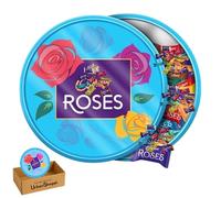 Christmas, Easter Assorted Chocolate Tubs and Tins Selection Gifts, Mixed Variety Sweets, Family Sharing Gift Box Bundle by UrbanShoppi (Roses Tub 550g)