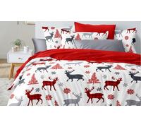 Christmas Easy Care Duvet Sets: Christmas Tree /Double