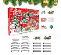 Christmas Electric Train Circuit - Toy Decorations for Under the Christmas Tree - Electric Locomotive Train Circuit with Lights and Sound for Toddlers Boys Parties and