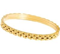 Christmas Elegant Bracelet for Women, Adjustable Open Bangle Fashion Jewelry, Romantic Gift for Girlfriend on Valentine's Day and Anniversary (Stainless Steel) (Gold-b,13 * 8cm)