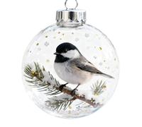 Christmas Elegant Crystal Holiday Memorial Ornament For Festive Room Clear Decorations And Seasonal Home Display (A, A)