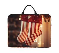 Christmas Elements Printed Laptop Sleeve 16.5 * 12.2", Business and Casual Dual use, Suitable for Some laptops
