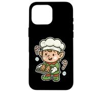 Christmas Elf Baker With Gingerbread Case for iPhone 16 Pro Max