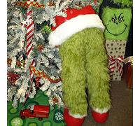 Christmas Elf Body Furry Green Head/Arm/Legs for Christmas Tree Decorations, Christmas Tree Topper, Christmas Ornaments, Christmas Tree Ornaments for Christmas Party (Elf Legs)