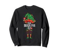 Christmas Elf Family Funny Intolerance The Elf Brain Fog Sweatshirt