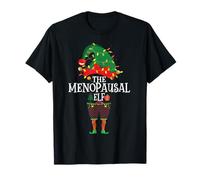 Christmas Elf Family Matching Group Funny The Elf Menopausal T-Shirt