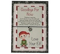 Christmas Elf Goodbye Wish Bracelet Card, Elf Props Accessories, Xmas Eve Activity Box Fillers For Kids