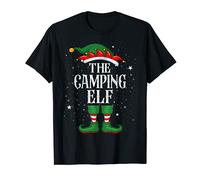 Christmas Elf Matching Family Group Funny The Camping Elf T-Shirt