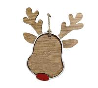 Christmas Elk Deer Ornaments Wooden Christmas Elk Deer Ornaments for Christmas Tree - Cute Vintage Elk Deer Ornaments Reindeer Centrepiece, Par Decoration Luckxing