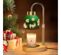 Christmas Elk Wax Melt Warmer with Timer & Dimmer - Aromatherapy Ambience Light, Reindeer-Themed Candle Warmer for Bedroom Nightstand(Excluding candles inside)
