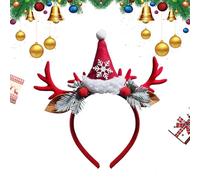 Christmas Elk Wood Headband - Cute Cosplay Hair, Hoop Holiday Dress Up | Perfect Festive Deer Antler Headband, Beautiful Christmas Celebrations, Face Washing, Adding A Look Of