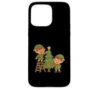 Christmas Elves Decorating Tree Case for iPhone 15 Pro Max