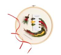 Christmas Embroidery Advent Kit - 25 Days Countdown Calendar Embroidery Decor - Christmas DIY Stitching Projects for Winter Holiday Nativity Women Men Kids Home Work