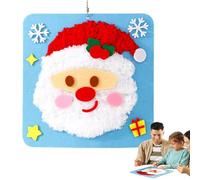 Christmas Embroidery Kit - Sewing Set Kids Embroidery Toy Arts Projects | Non-Woven Sewing Kit Educational Christmas Craft for Children's Day Birthday Easter