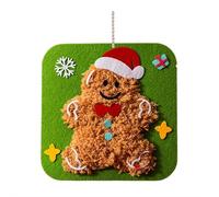 Christmas Embroidery Kits - DIY Holiday Sewing Project with Pattern & Wool - Cute Animal Design for Beginners- Complete Craft Kit for Festive Home Decor & Gifts (Green F) (Green F)