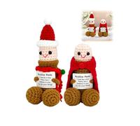 Christmas Emotional Support Plushies,Emotional Support Positive Dick Doll with PositiveMessages,Cute Positive Energy Handmade Crochet Dick Doll Gift,Fun Xmas Decor Gifts for Boyfriend/Husband