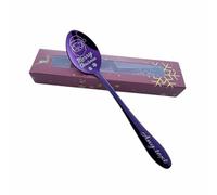 Christmas Engraved Hot Chocolate Spoon, Stainless Steel, Personalised Handle, Multiple Colors Available, Festive Gift Box Option with Chocolates Christmas 2025 (Santa - “Merry Christmas”)