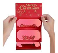 Christmas Envelopes for Cash, 6-Way Thin Paper, Christmas Money Holder in the Shape of Envelopes, for Christmas, for Family, Friends, Children, Daughter, Son, Girlfriend, Home, Under the Christmas