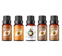 Christmas Essential Oil Set | Christmas Eve, Cinnamon, Orange, Nutmeg, Frankincense 5 x 10ml | for Diffusers for Home, Aromatherapy, Gift for Him/Her, Candle Making, Soaps, Wax Melts etc