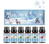 Christmas Essential Oils Set,Christmas Fragrance Oils,Winter Essential Oil for Diffusers,Holiday Essentials for Home,Fragrance Oil for Candle Making & Soap,Scented Gift Set for Home(01Winter Set)
