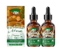 Christmas Essential Oils Set,Natural Diffuser Oils,Wreath Fragrance Winter Oil, Candle, Soap Making, Candy Cane, Xmas Tree, Christmas Pudding,Long Lasting Scents 120ml (2PC)