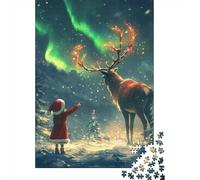 Christmas Eve Aurora Bore 1000 Piece Jigsaw Puzzle, 38x26cm/1000pcs, for Adults, Screen-Free Activity, Evening Leisure And Quiet Weekends
