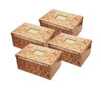 Christmas Eve Box Decorative Festive Gift Treat Box - Wood Set of 4 - Flat Packed Assembly Required - 15.5cm (H) x 33.5cm (L) x 23cm (W)