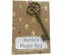 Christmas Eve Box Fillers for Kids, Stocking Fillers, Large Magic Santa Key, Xmas Eve Kit, Gifts for Boys and Girls, Novelty Decorations (Large Santa's Magic Key)