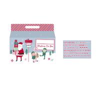 Christmas Eve Box with Alphabet Stickers Assorted Designs